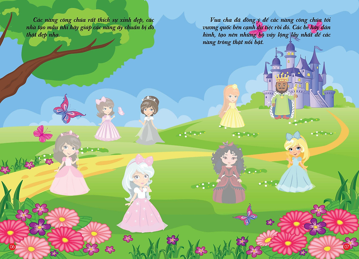 bộ bóc dán hình thông minh - little princess - công chúa nhỏ 2