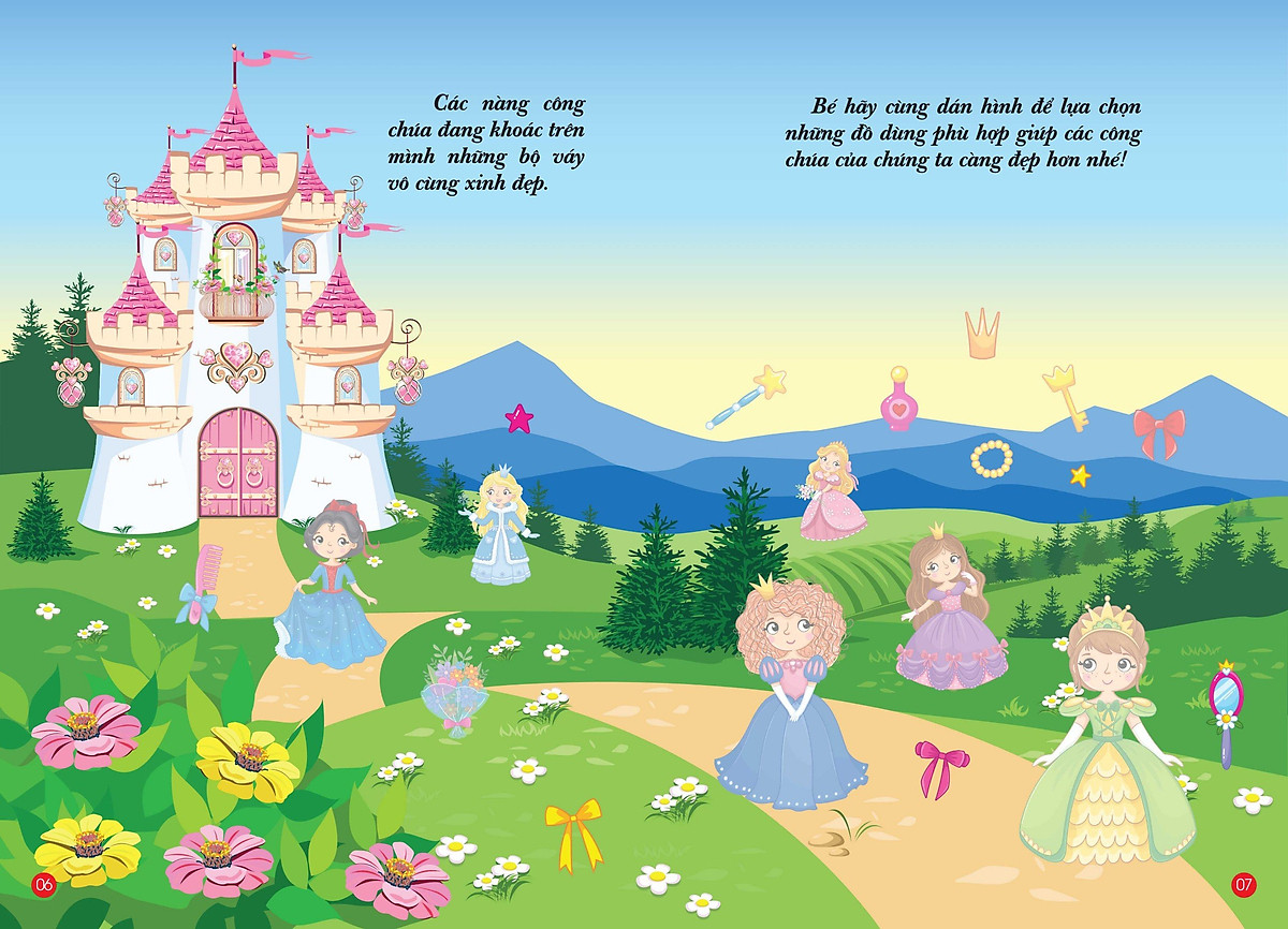 bộ bóc dán hình thông minh - little princess - công chúa nhỏ 3