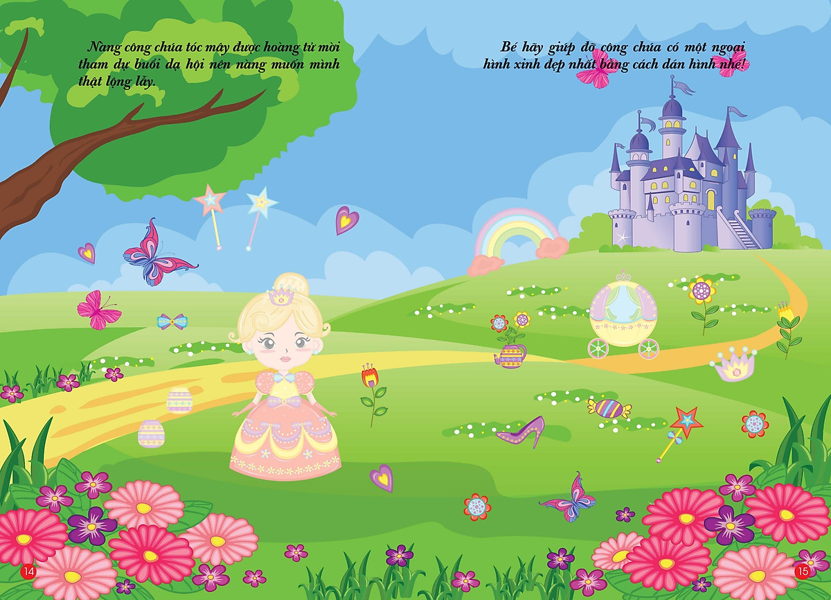 bộ bóc dán hình thông minh - little princess - công chúa nhỏ 3