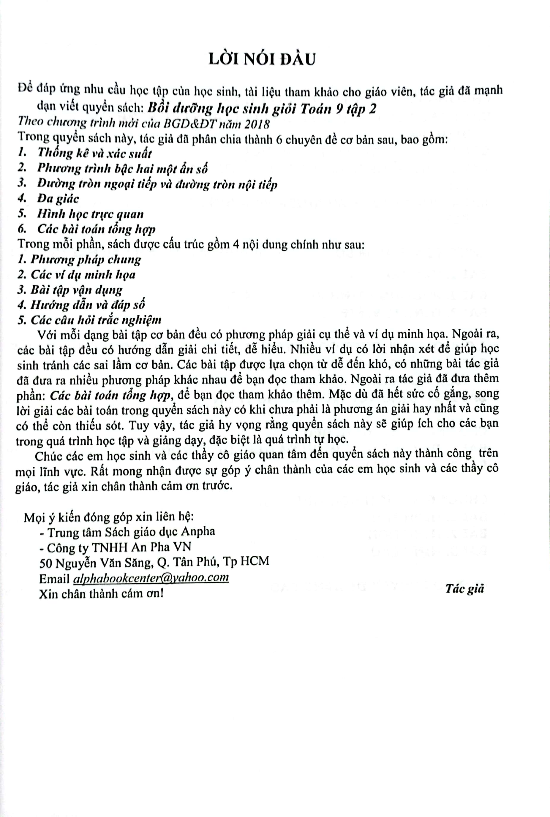 Bo
						
										
										Boi Duong Hoc Sinh Gioi Toan 9 - Tap 2 (Theo Chuong Trinh Giao Duc Pho Thong Moi)