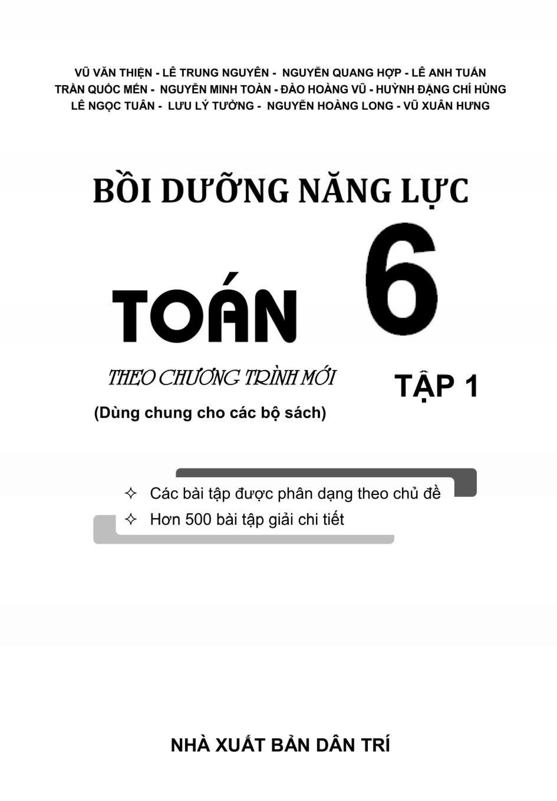 Bo
						
										
										Boi Duong Nang Luc Toan 6 - Tap 1