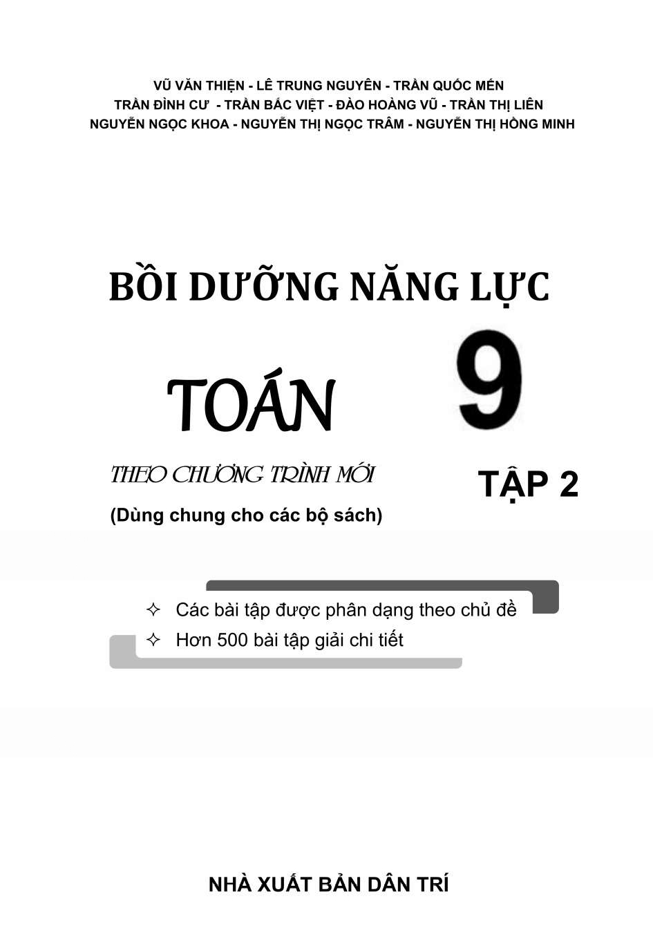Bộ
						
										
										Bồi Dưỡng Năng Lực Toán 9 - Tập 2