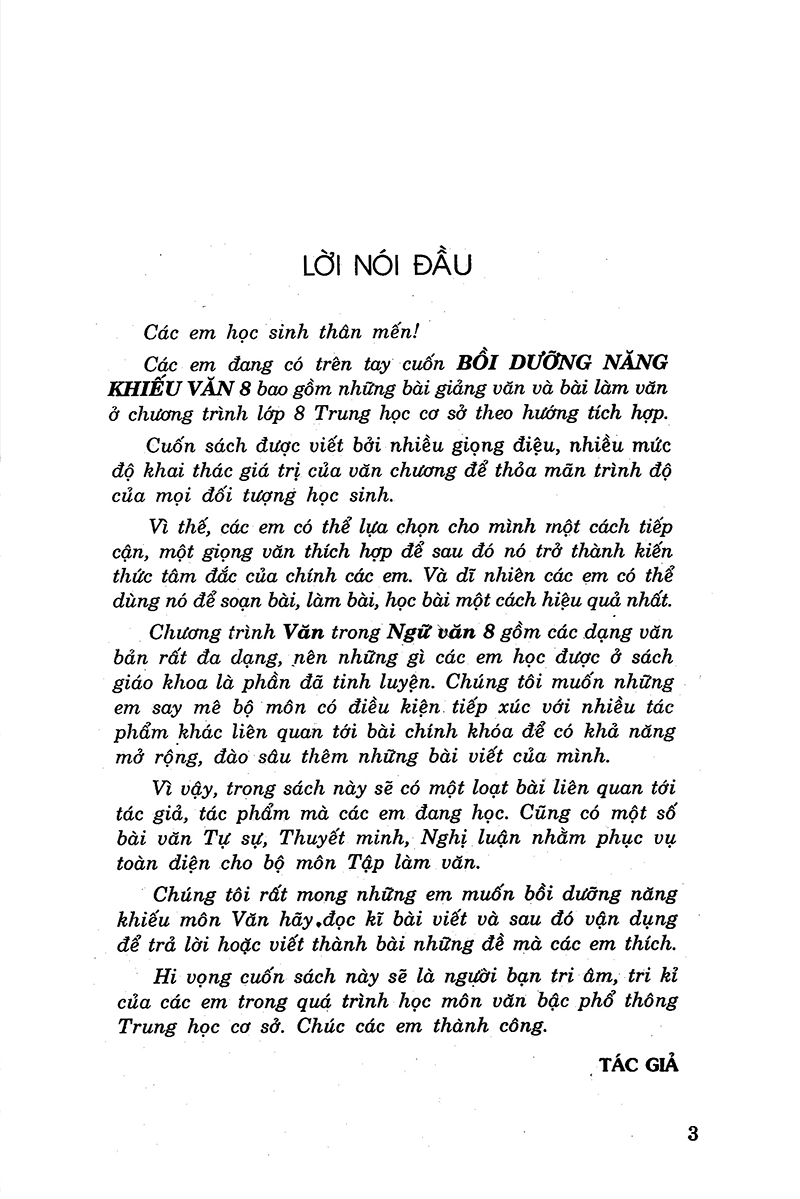 bộ bồi dưỡng văn năng khiếu 8