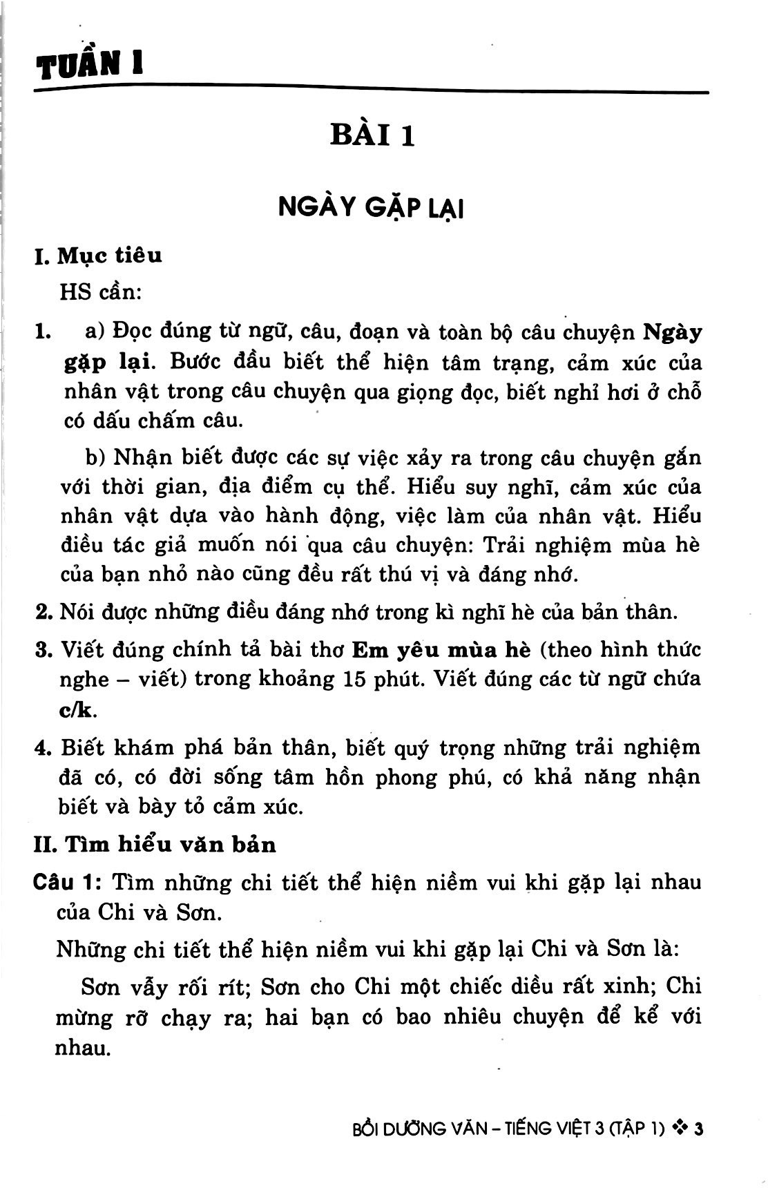 bộ bồi dưỡng văn - tiếng việt 3 - tập 1 (theo chương trình giáo dục phổ thông mới - bám sát sgk kết nối tri thức với cuộc sống)
