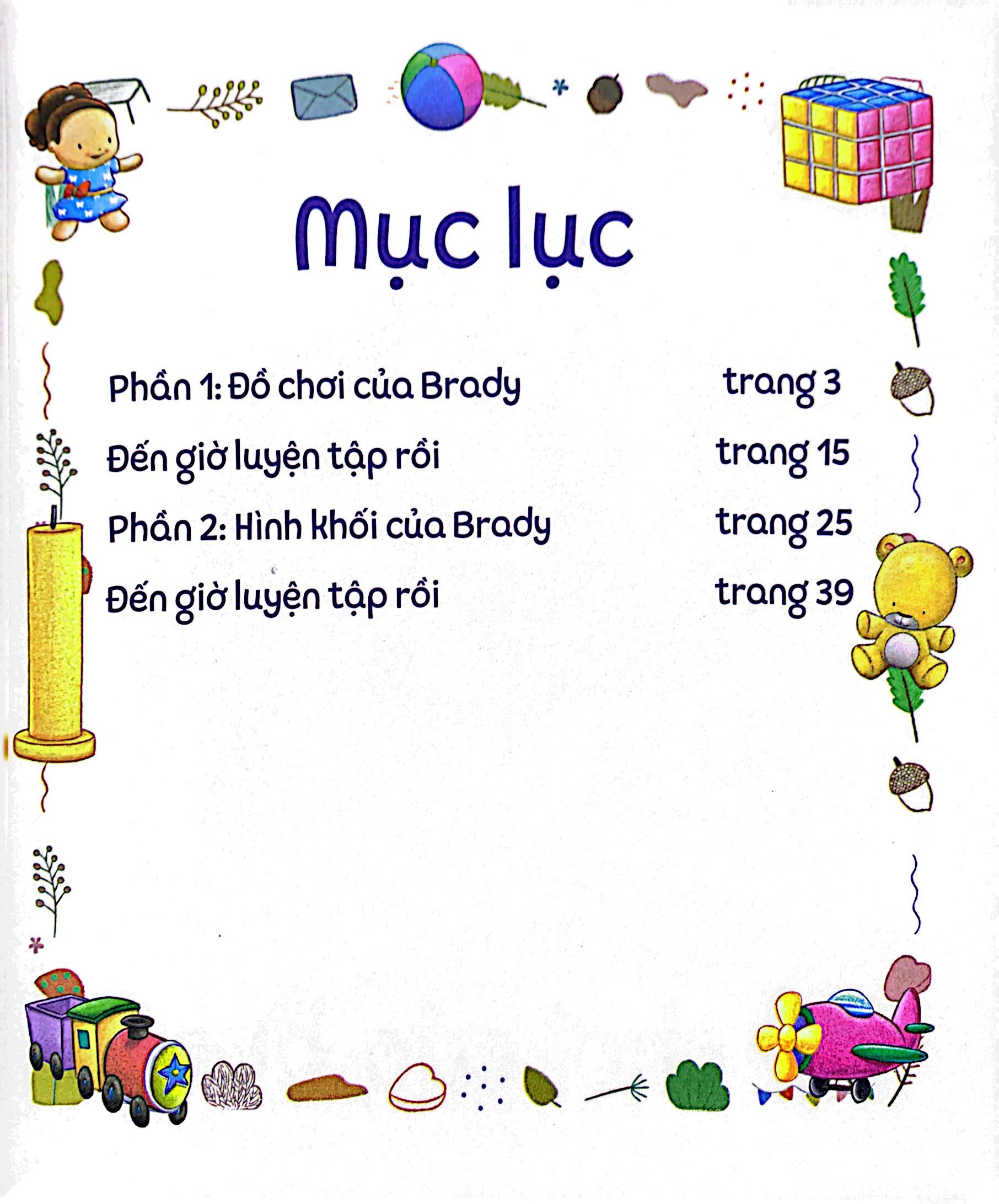 bộ brady siêu đỉnh - 365 ngày phát triển trí tuệ - level 1 - đồ chơi và hình khối