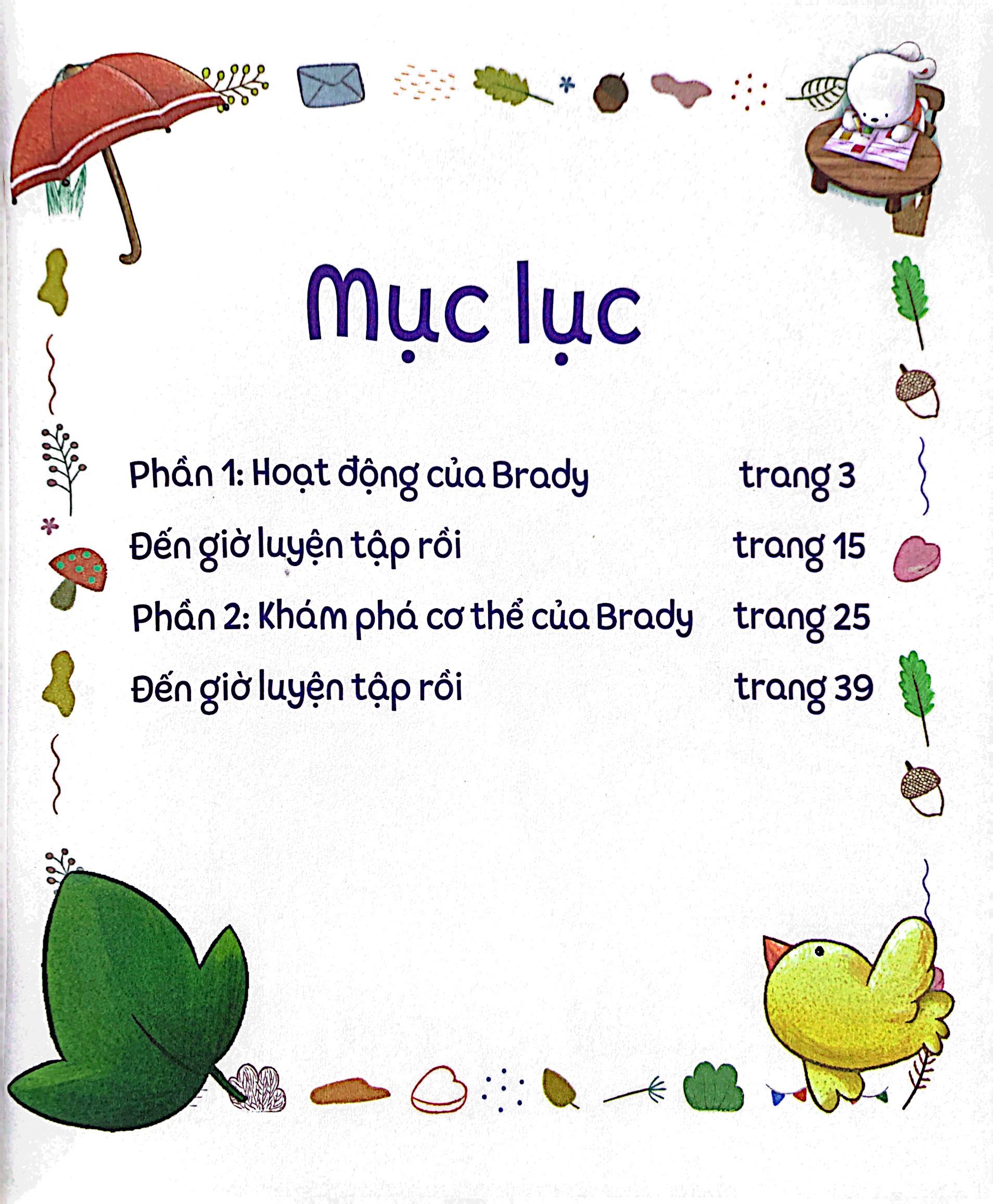 bộ brady siêu đỉnh - 365 ngày phát triển trí tuệ - level 1 - hoạt động và khám phá cơ thể