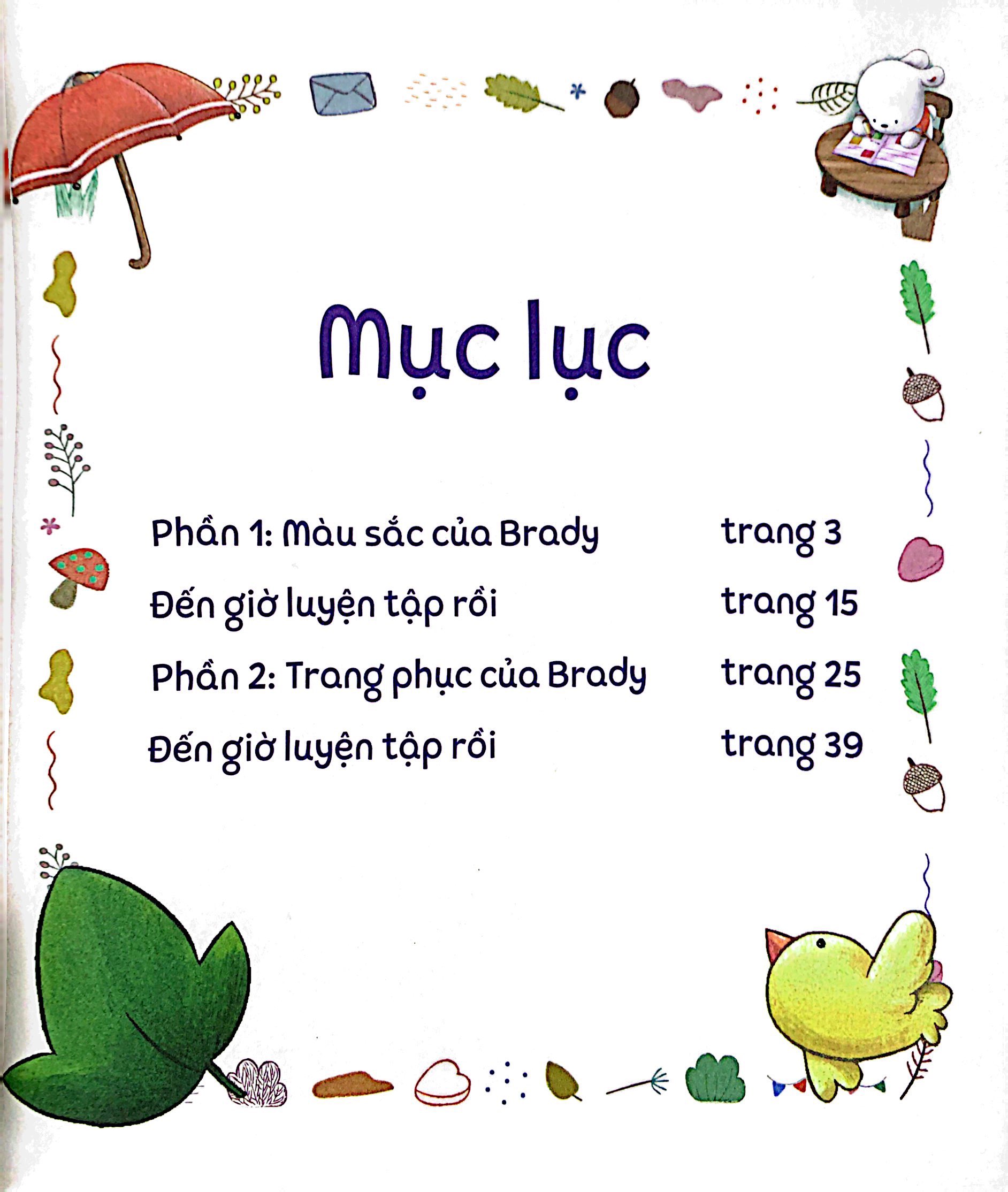 bộ brady siêu đỉnh - 365 ngày phát triển trí tuệ - level 1 - màu sắc và trang phục