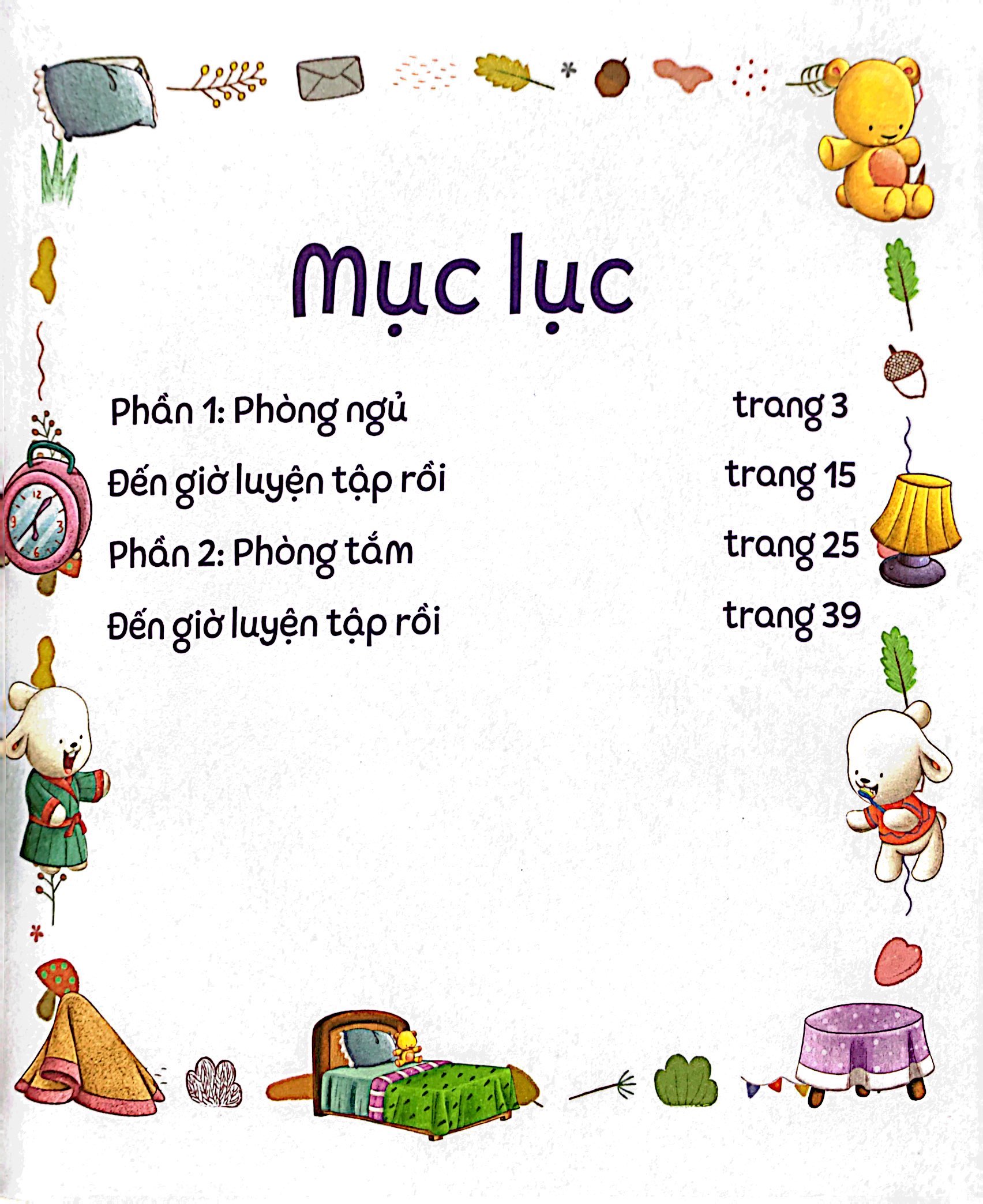 bộ brady siêu đỉnh - 365 ngày phát triển trí tuệ - level 2 - phòng ngủ và phòng tắm