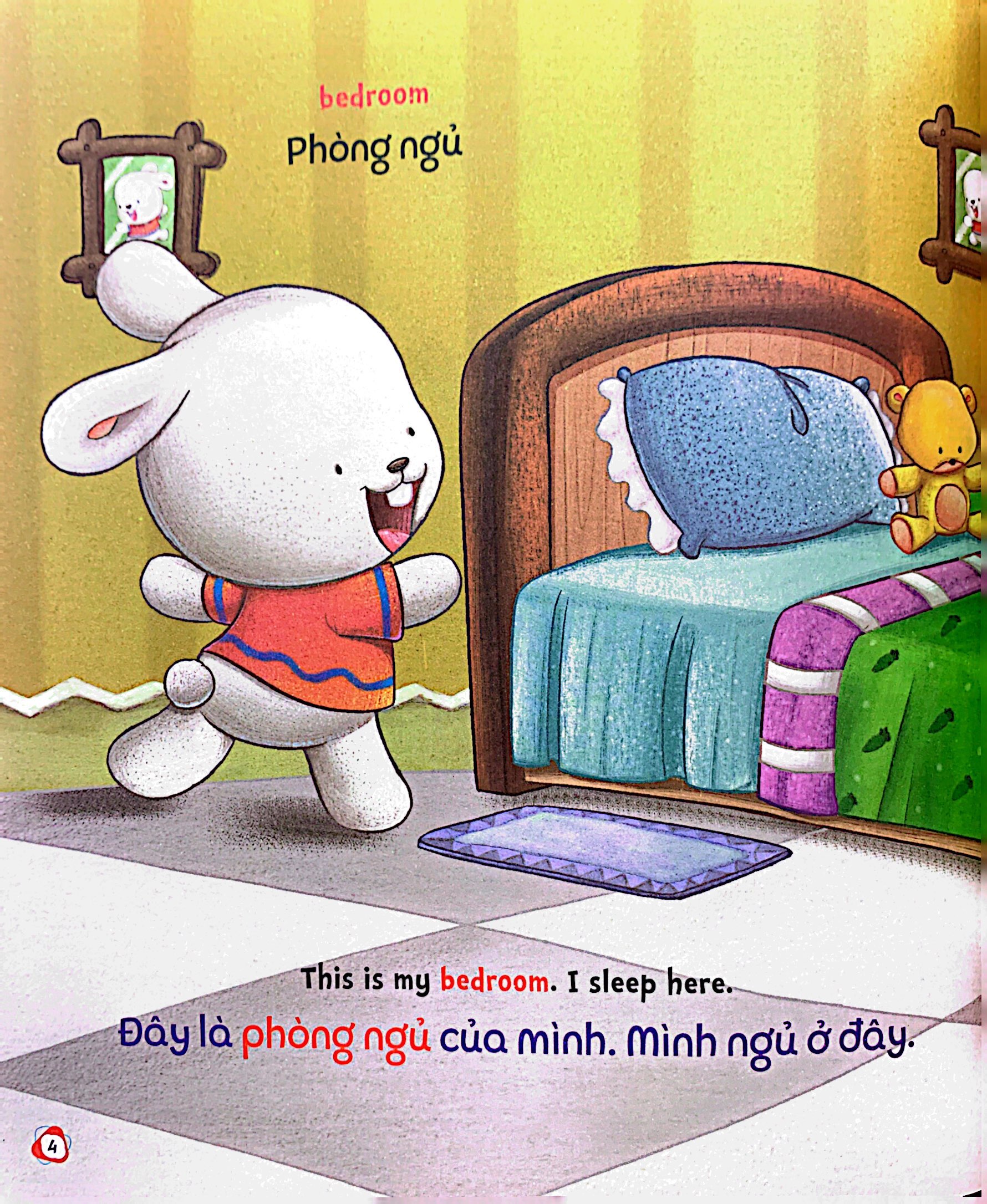 bộ brady siêu đỉnh - 365 ngày phát triển trí tuệ - level 2 - phòng ngủ và phòng tắm