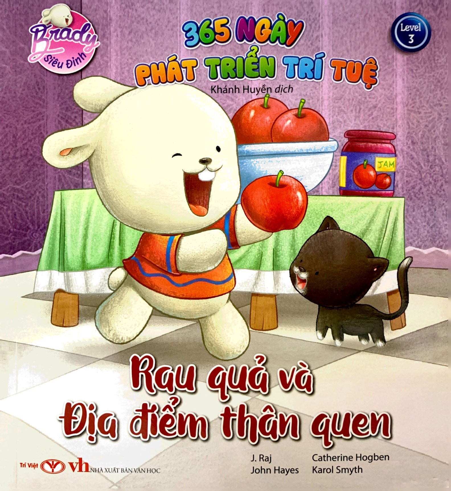 bộ brady siêu đỉnh - 365 ngày phát triển trí tuệ - level 3 - rau quả và địa điểm thân quen