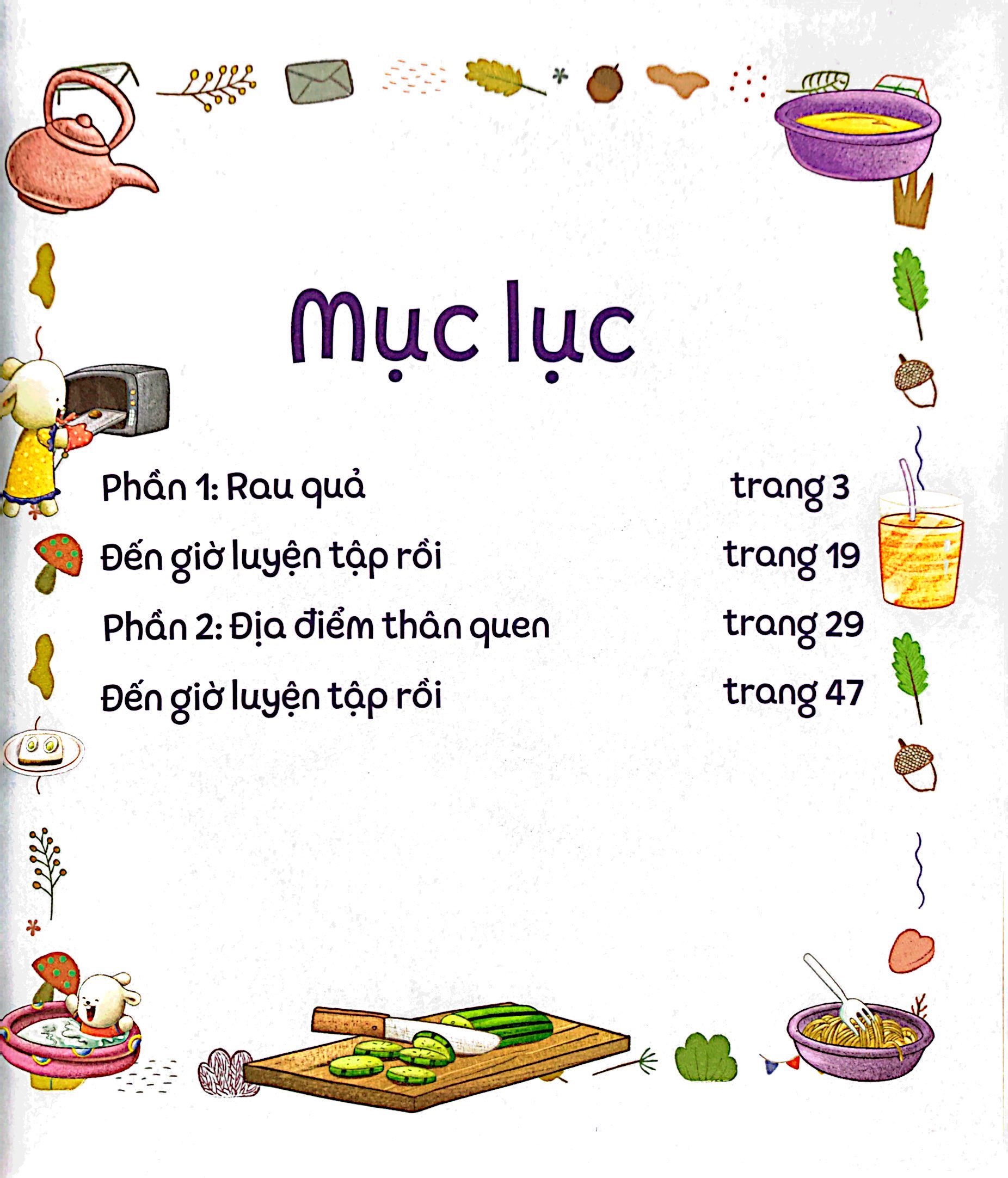 bộ brady siêu đỉnh - 365 ngày phát triển trí tuệ - level 3 - rau quả và địa điểm thân quen