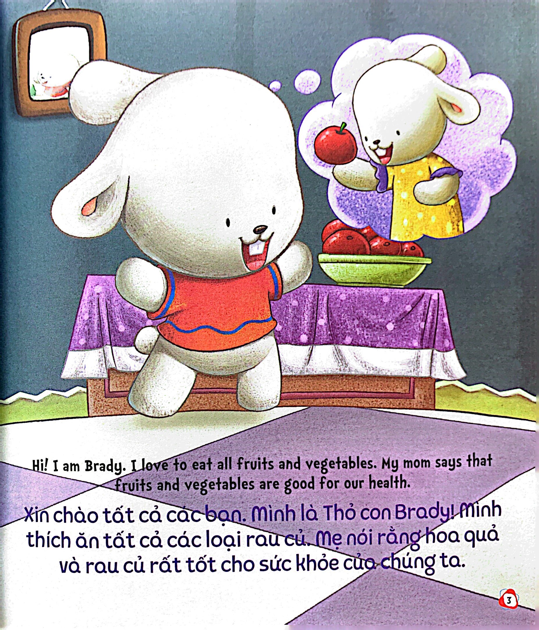 bộ brady siêu đỉnh - 365 ngày phát triển trí tuệ - level 3 - rau quả và địa điểm thân quen