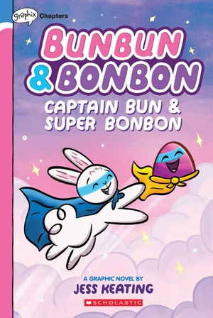 bộ bunbun & bonbon #3: captain bun & super bonbon: a graphix chapters book