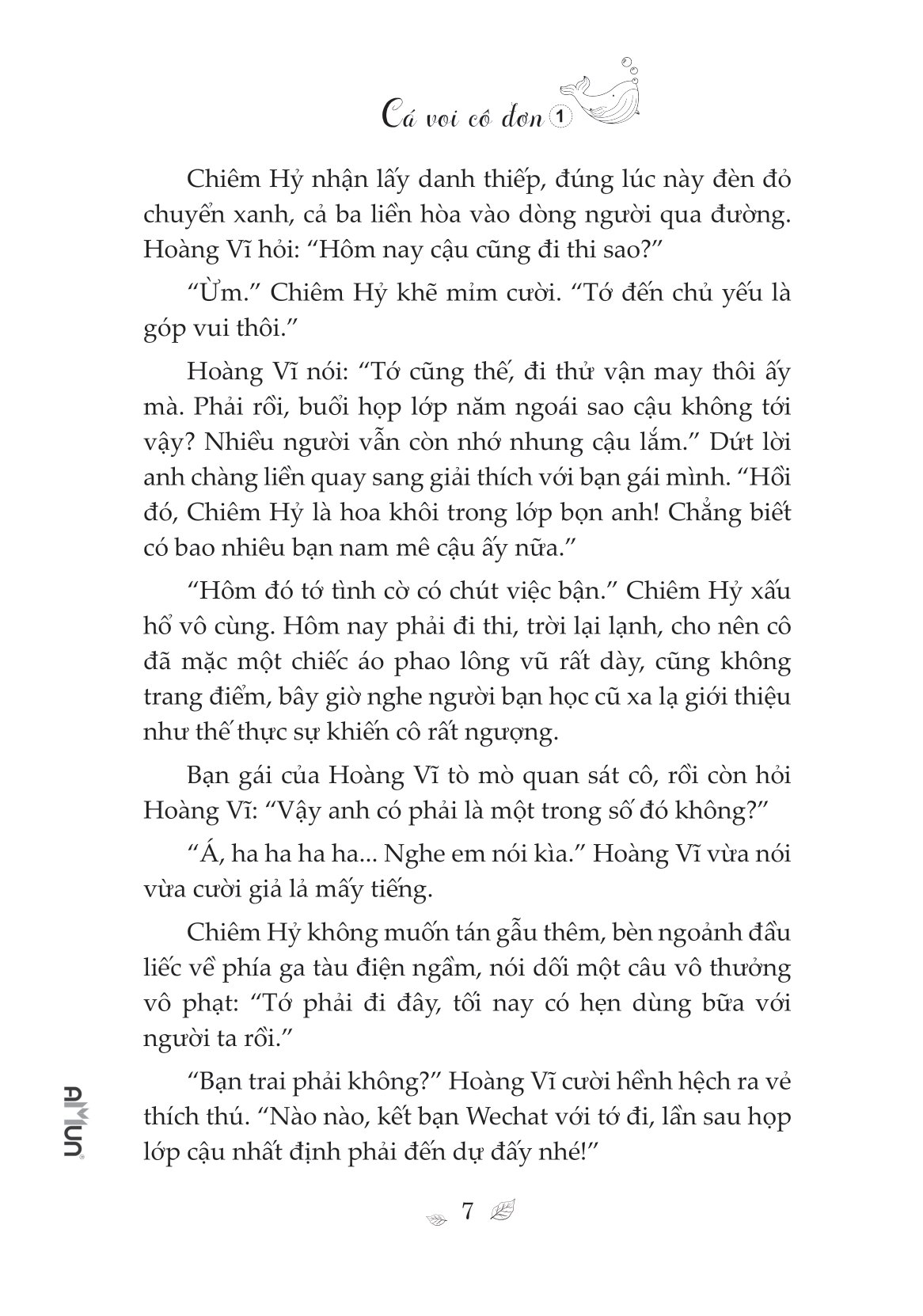 bộ cá voi cô đơn - tập 1