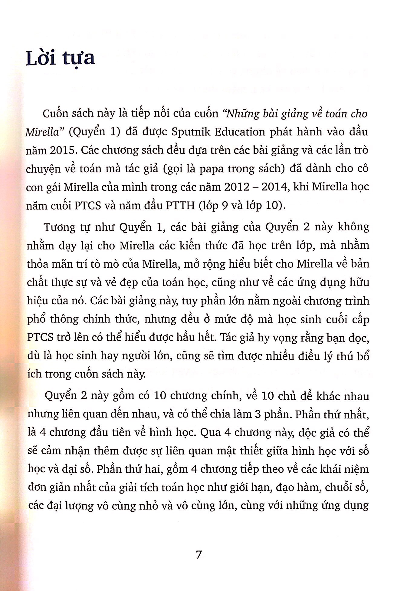 bộ các bài giảng về toán cho mirella quyển 2