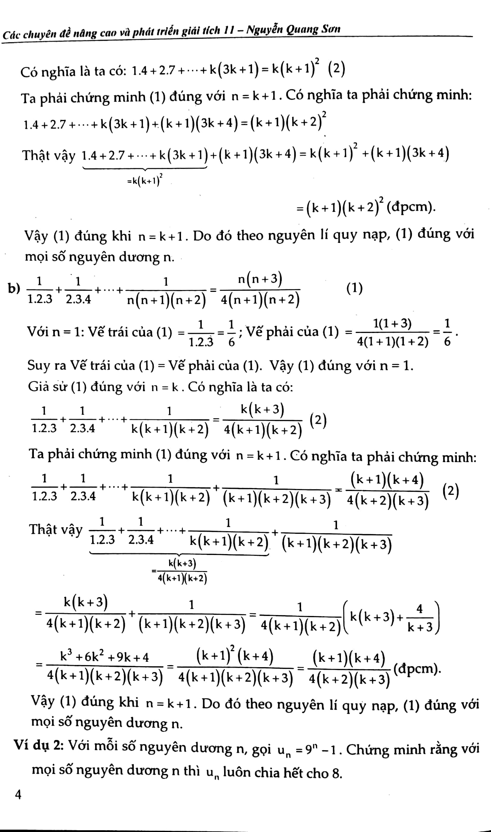bộ các chuyên đề nâng cao và phát triển giải tích 11 - tập 2