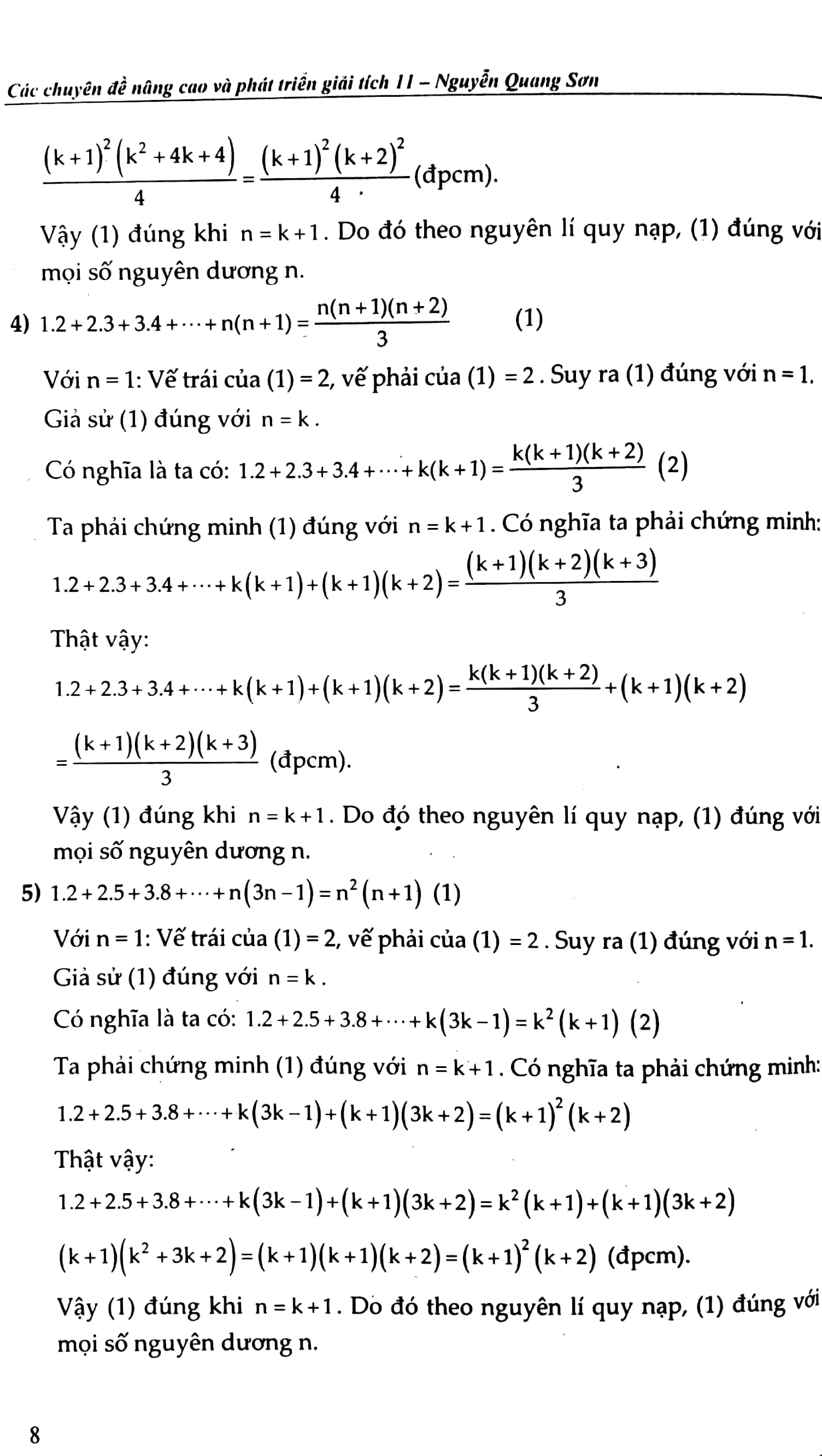 bộ các chuyên đề nâng cao và phát triển giải tích 11 - tập 2