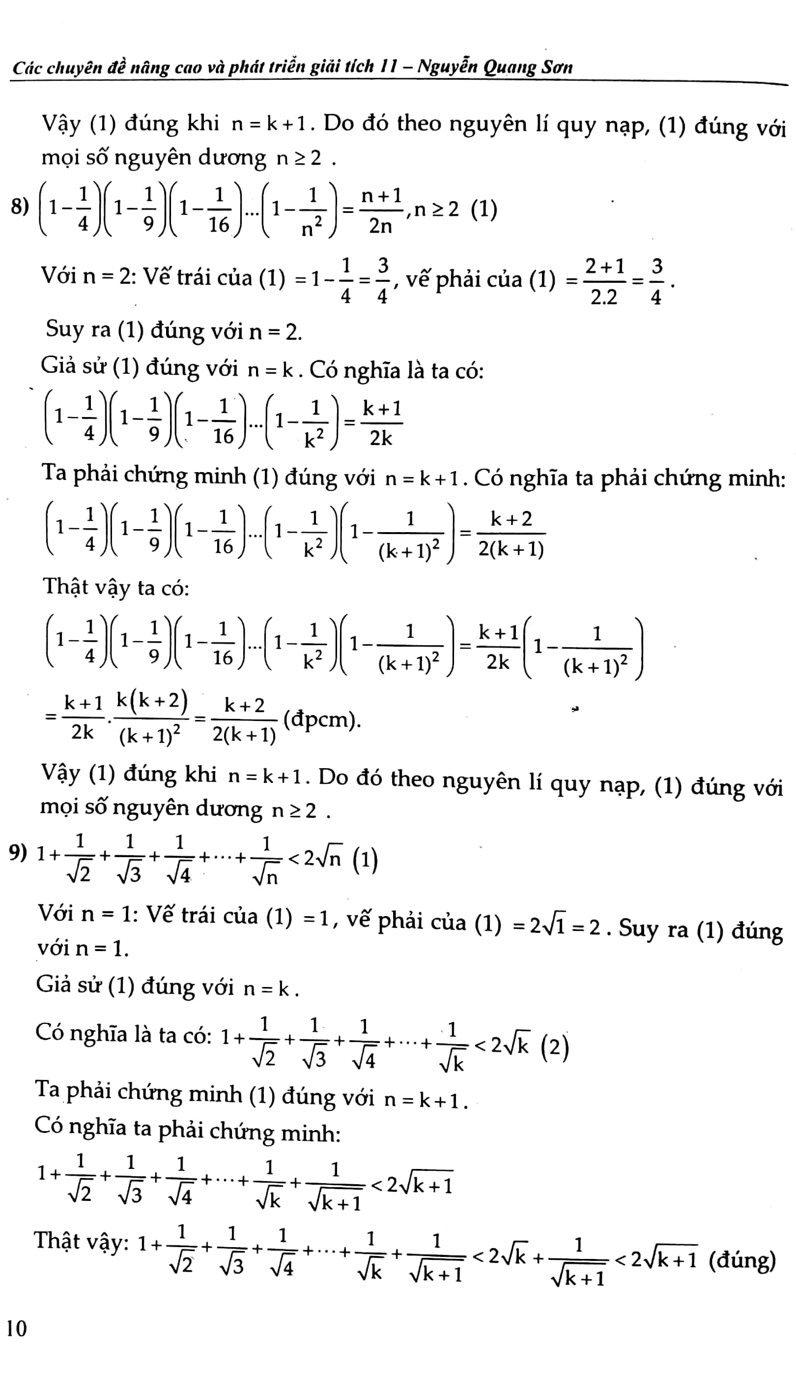 bộ các chuyên đề nâng cao và phát triển giải tích 11 - tập 2