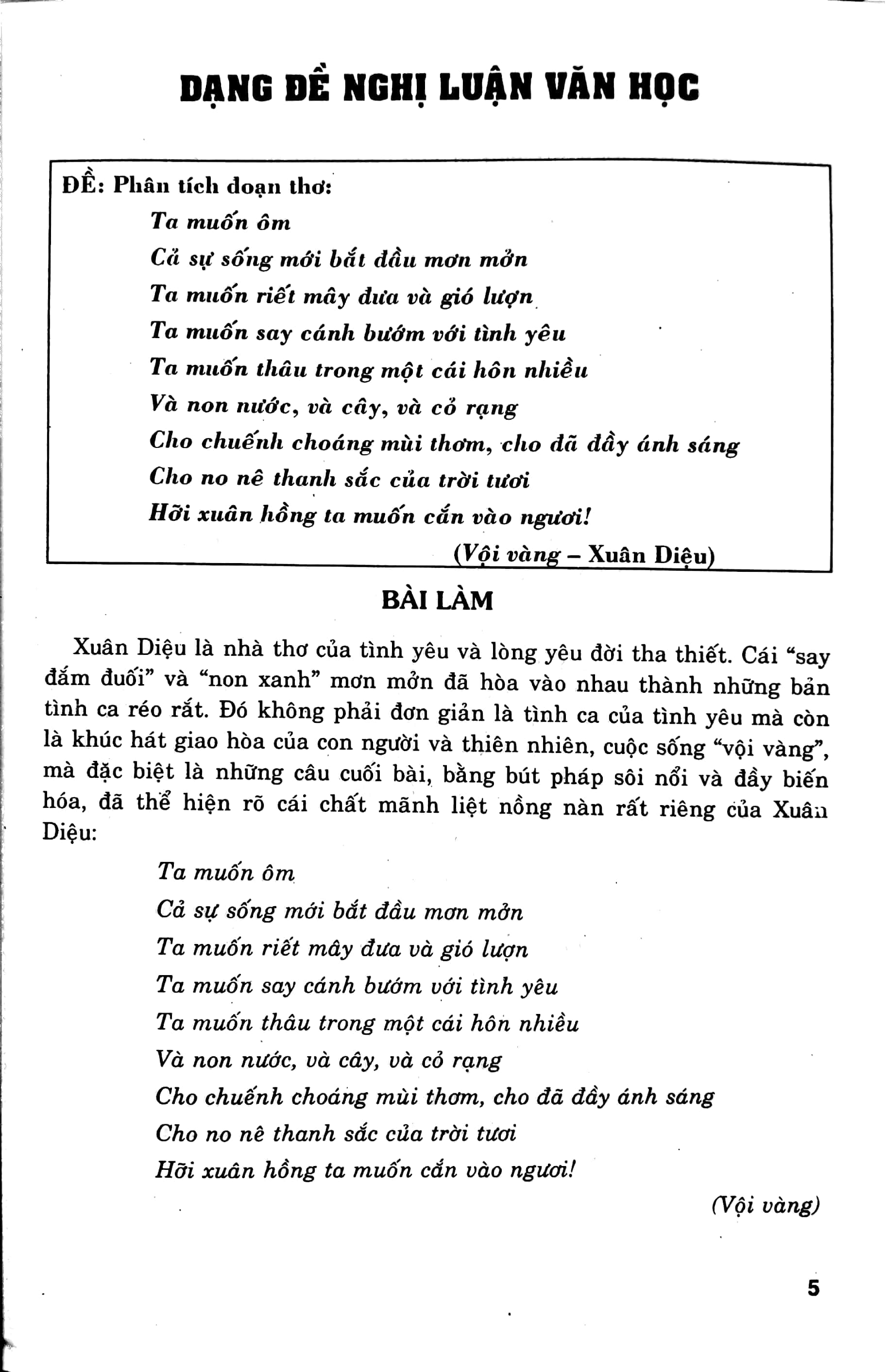 bộ các dạng tập làm văn 11