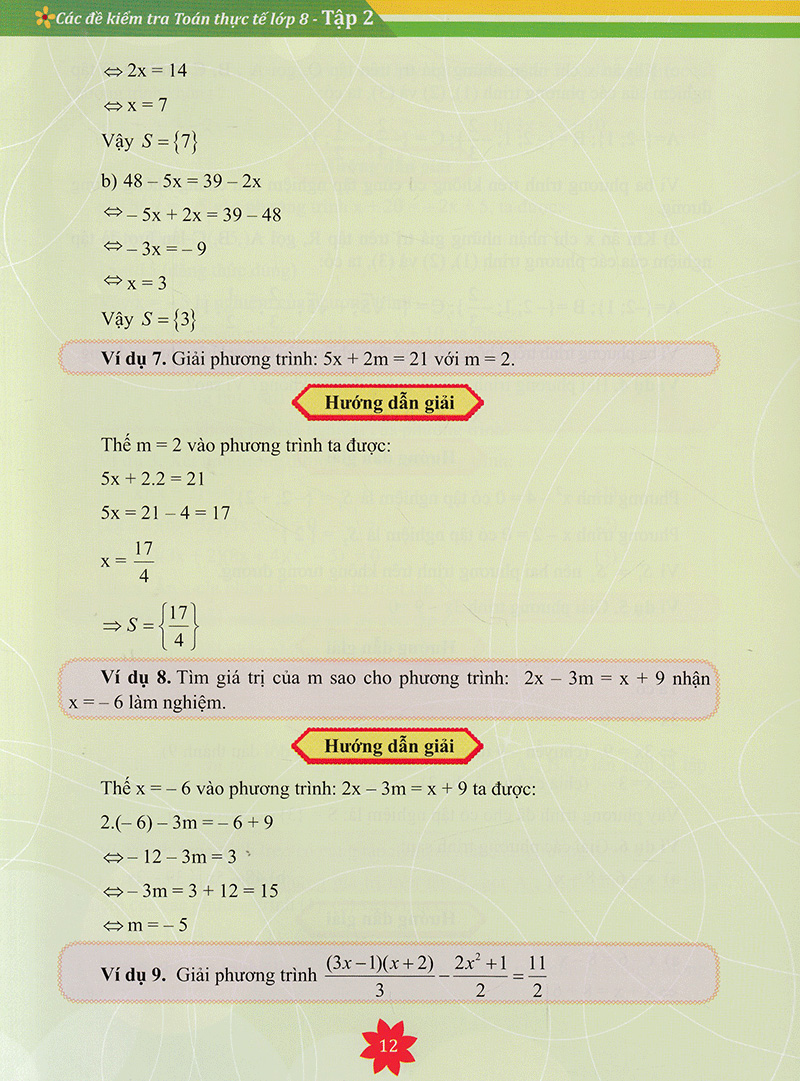 bộ các đề kiểm tra toán thực tế lớp 8 - tập 2