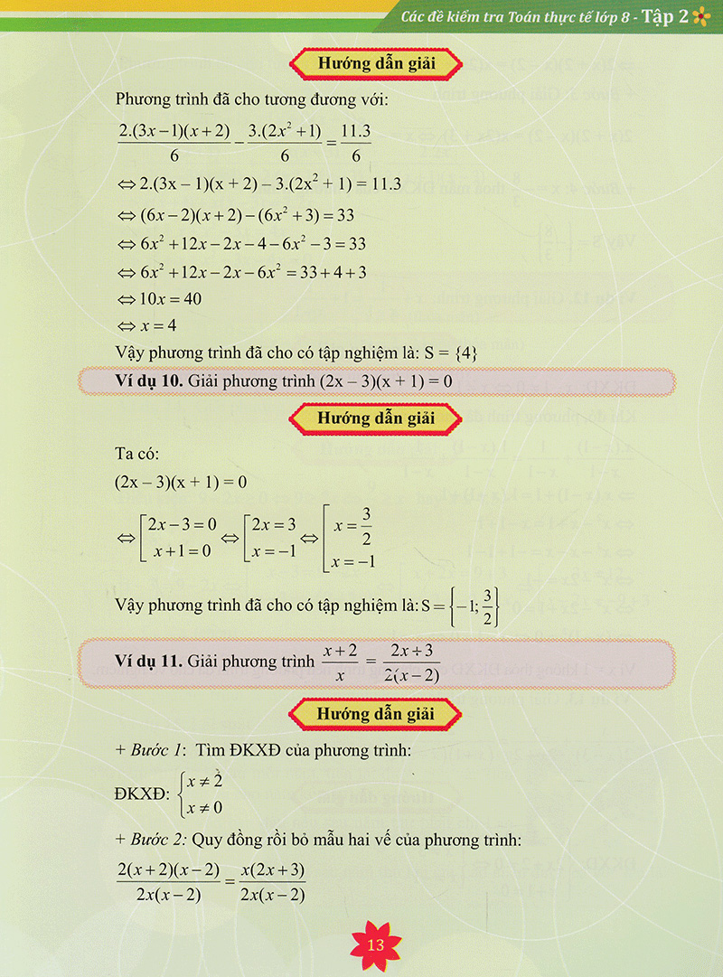 bộ các đề kiểm tra toán thực tế lớp 8 - tập 2