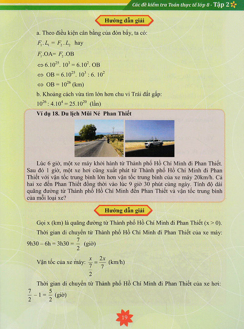 bộ các đề kiểm tra toán thực tế lớp 8 - tập 2
