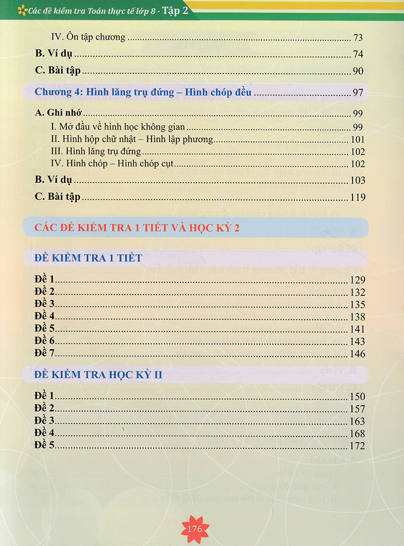 bộ các đề kiểm tra toán thực tế lớp 8 - tập 2