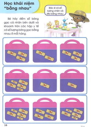 bộ các kĩ năng học tập của disney - cùng học kĩ năng toán học - tập 1