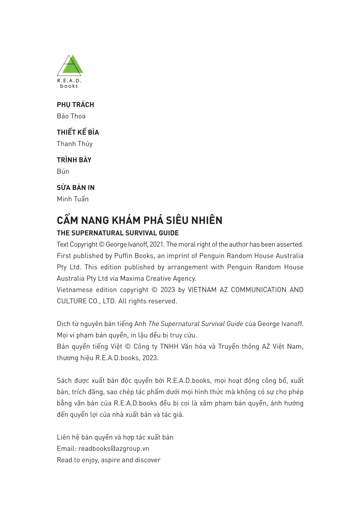 bộ cẩm nang khám phá siêu nhiên