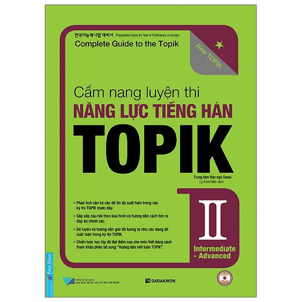 bộ cẩm nang luyện thi năng lực tiếng hàn topik ii intermediate - advanced