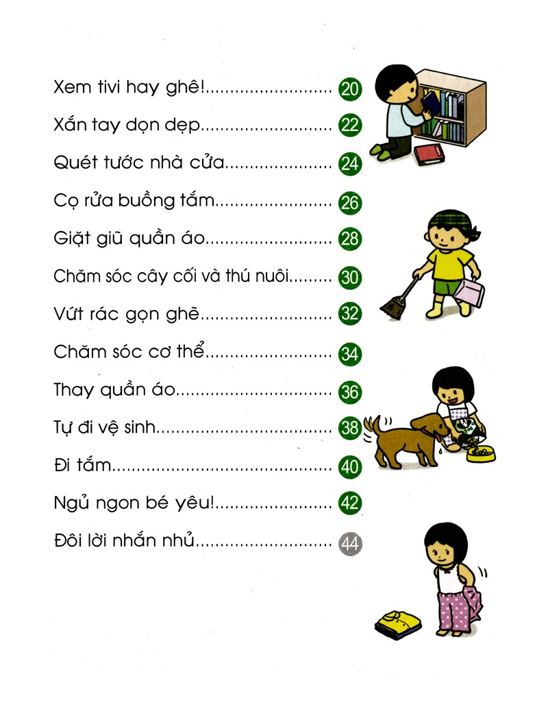 bộ cẩm nang sinh hoạt bằng tranh cho bé tập 1 - kĩ năng sinh hoạt thường ngày (tái bản 2019)
