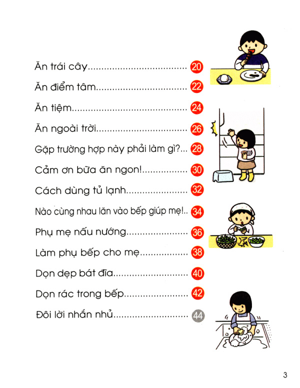 bộ cẩm nang sinh hoạt bằng tranh cho bé tập 2 - kĩ năng khi ăn uống (tái bản 2019)