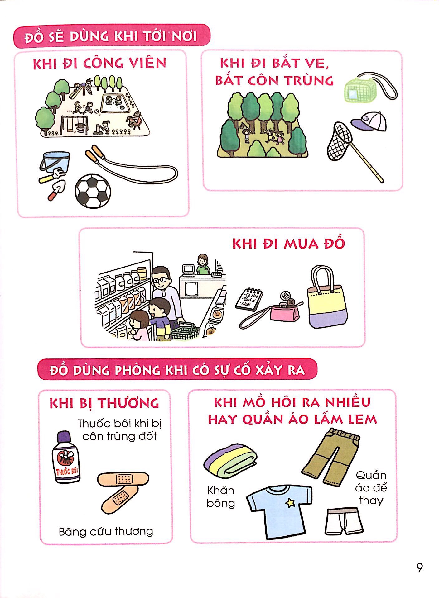 bộ cẩm nang sinh hoạt bằng tranh cho bé tập 3 - kĩ năng đi ra ngoài (tái bản 2019)
