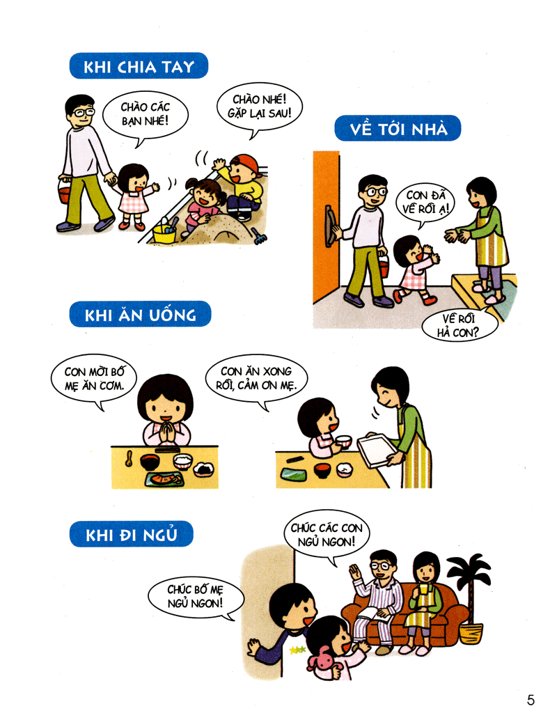 bộ cẩm nang sinh hoạt bằng tranh cho bé tập 4 - kĩ năng giao tiếp (tái bản 2019)