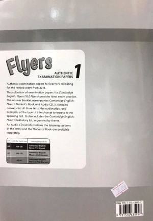 bộ cambridge english flyers 1 for revised exam from 2018 ans booklet