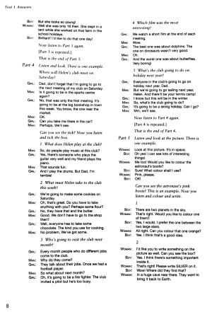 bộ cambridge english flyers 1 for revised exam from 2018 ans booklet