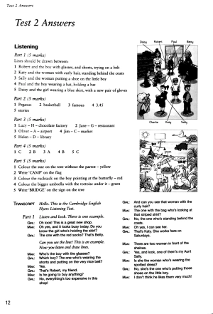 bộ cambridge english flyers 1 for revised exam from 2018 ans booklet