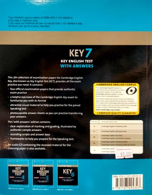 bộ cambridge english key - key english test 7 with answers (fahasa reprint edition)