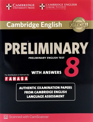 bộ cambridge english preliminary - preliminary english test 8 with answers (fahasa reprint edition)