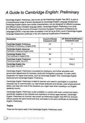 bộ cambridge english preliminary - preliminary english test 8 with answers (fahasa reprint edition)