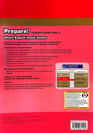 bộ cambridge english prepare! level 4 student's book - fahasa reprint