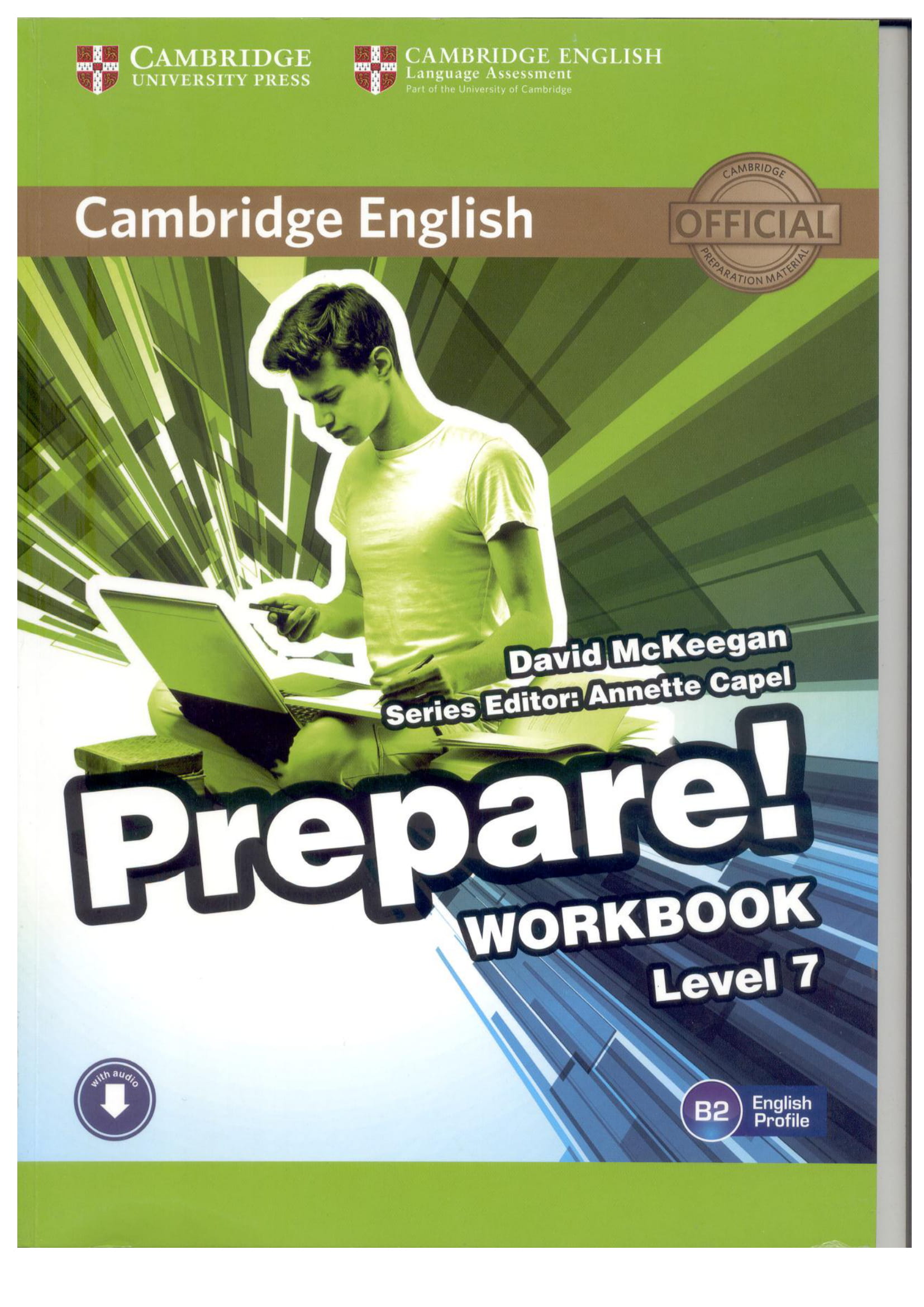 bộ cambridge english prepare! level 7 workbook with audio - fahasa reprint