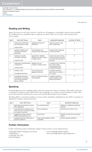 bộ cambridge english young learners 2 for revised exam from 2018 movers answer booklet: authentic examination papers
