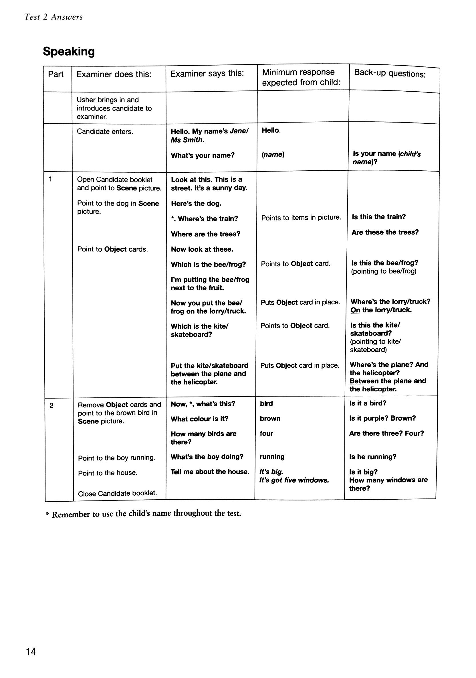 bộ cambridge english young learners 2 for revised exam from 2018 starters answer booklet: authentic examination papers