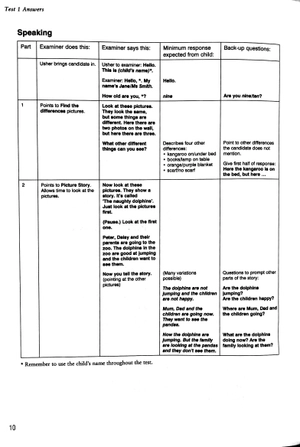 bộ cambridge english young learners 8 movers answer booklet