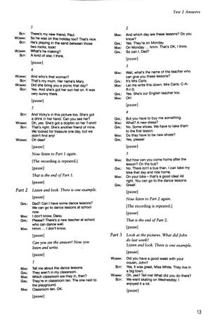 bộ cambridge english young learners 8 movers answer booklet