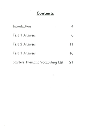 bộ cambridge english young learners 8 starters