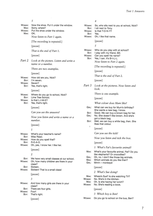 bộ cambridge english young learners 8 starters