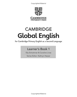 bộ cambridge global english learner's book 1 with digital access (1 year) 2nd edition