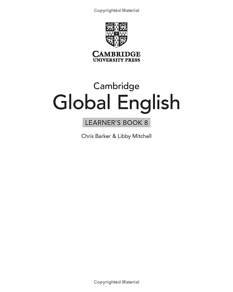 bộ cambridge global english learner's book 8 with digital access (1 year) - 2nd edition